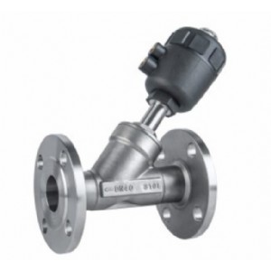 c款·塑料头气动法兰角座阀