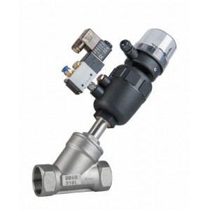 气动螺纹角座阀