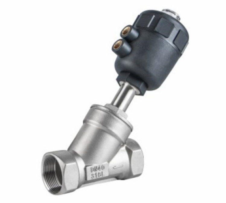 c款·塑料头气动螺纹角座阀